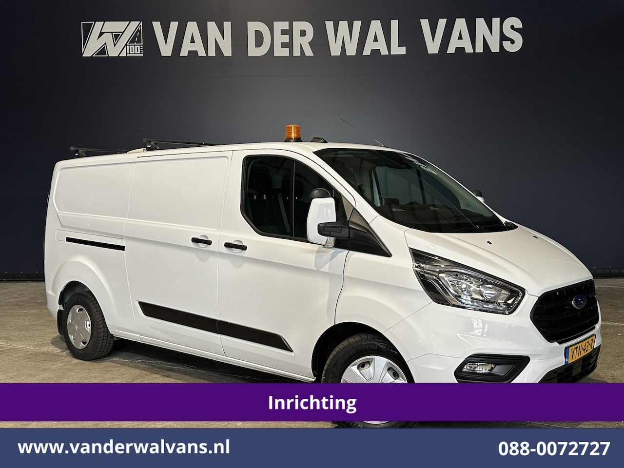 Ford Transit Custom - 2.0 TDCI 130pk L2H1 Inrichting Euro6 Airco | Camera | LED | Android Auto | Cruisecontrol | - AutoWereld.nl