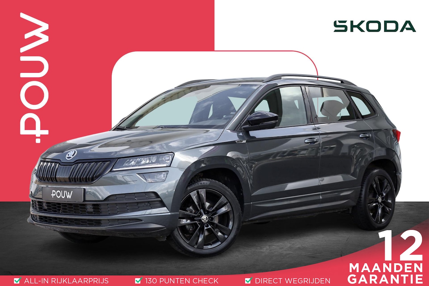 Skoda Karoq - 1.5 TSI 150pk DSG ACT Sportline Business | Achteruitrijcamera | Trekhaak | Parkeersensoren - AutoWereld.nl
