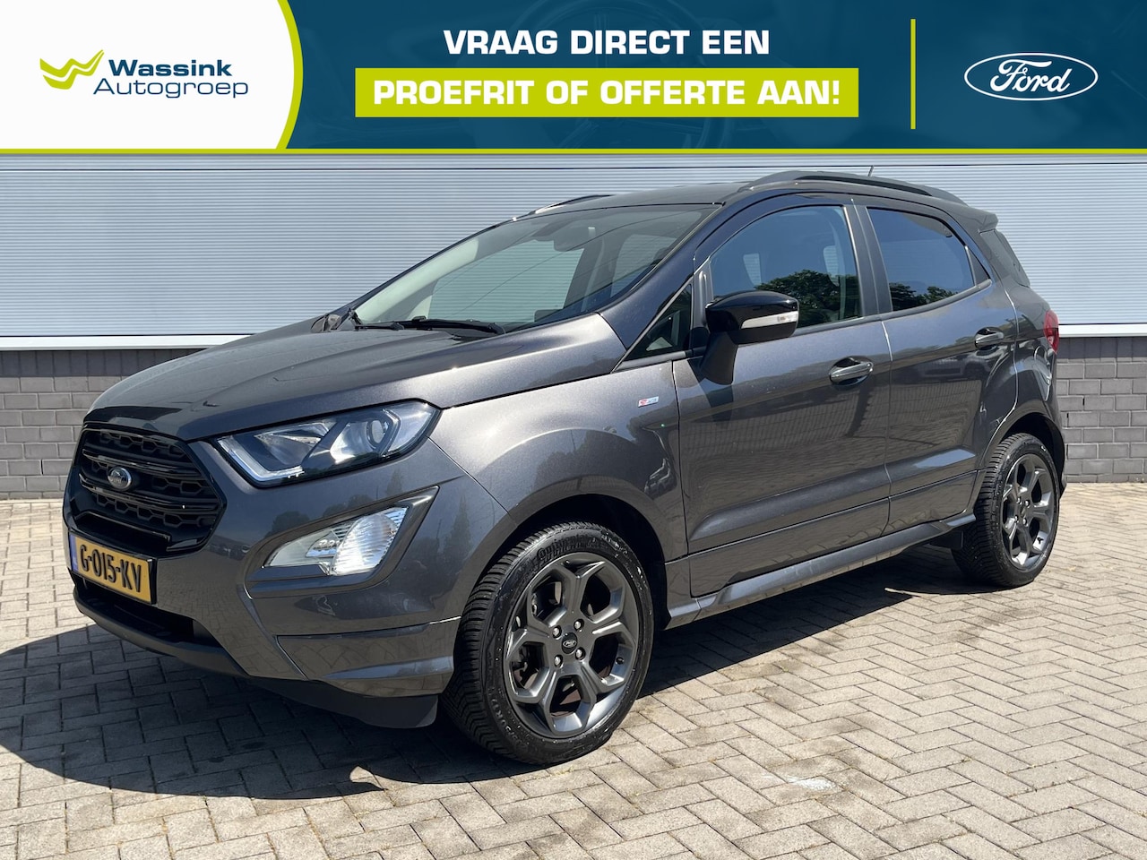 Ford EcoSport - 1.0 125 pk automaat ST-Line Black Dealer onderhouden | Trekhaak | All season banden - AutoWereld.nl