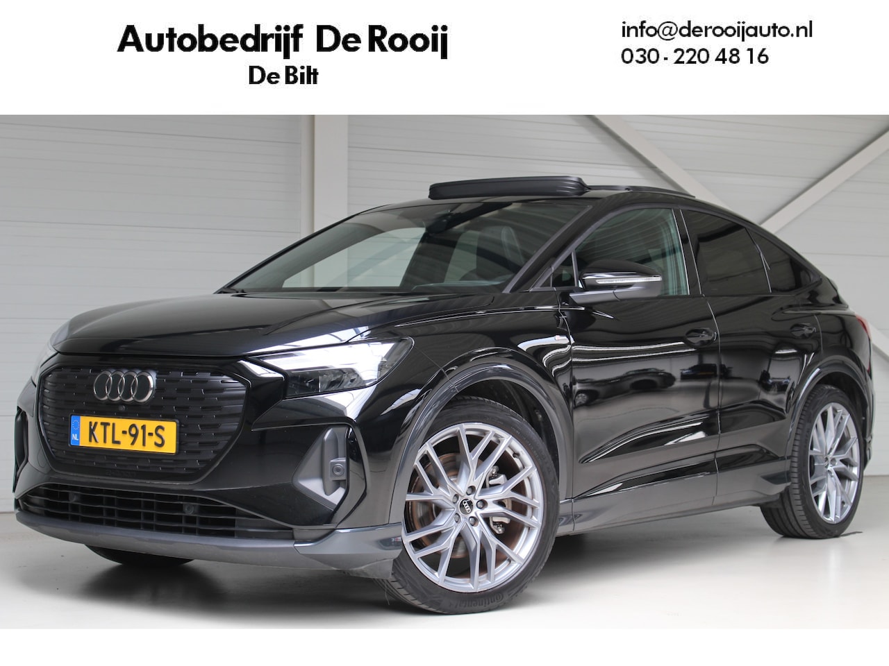 Audi Q4 Sportback e-tron - 40 S-Line edition Blackstyle 77 kWh 150 kW / 204PK Panoramadak | Camera | 21" Velgen | Hea - AutoWereld.nl