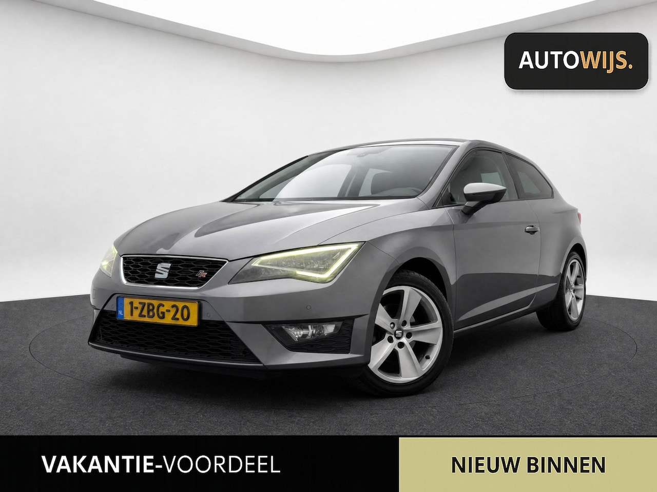 SEAT Leon SC - 2.0 TDI FR Business|AUT|FR|LED|NAVI|PDC|LM-VELG - AutoWereld.nl