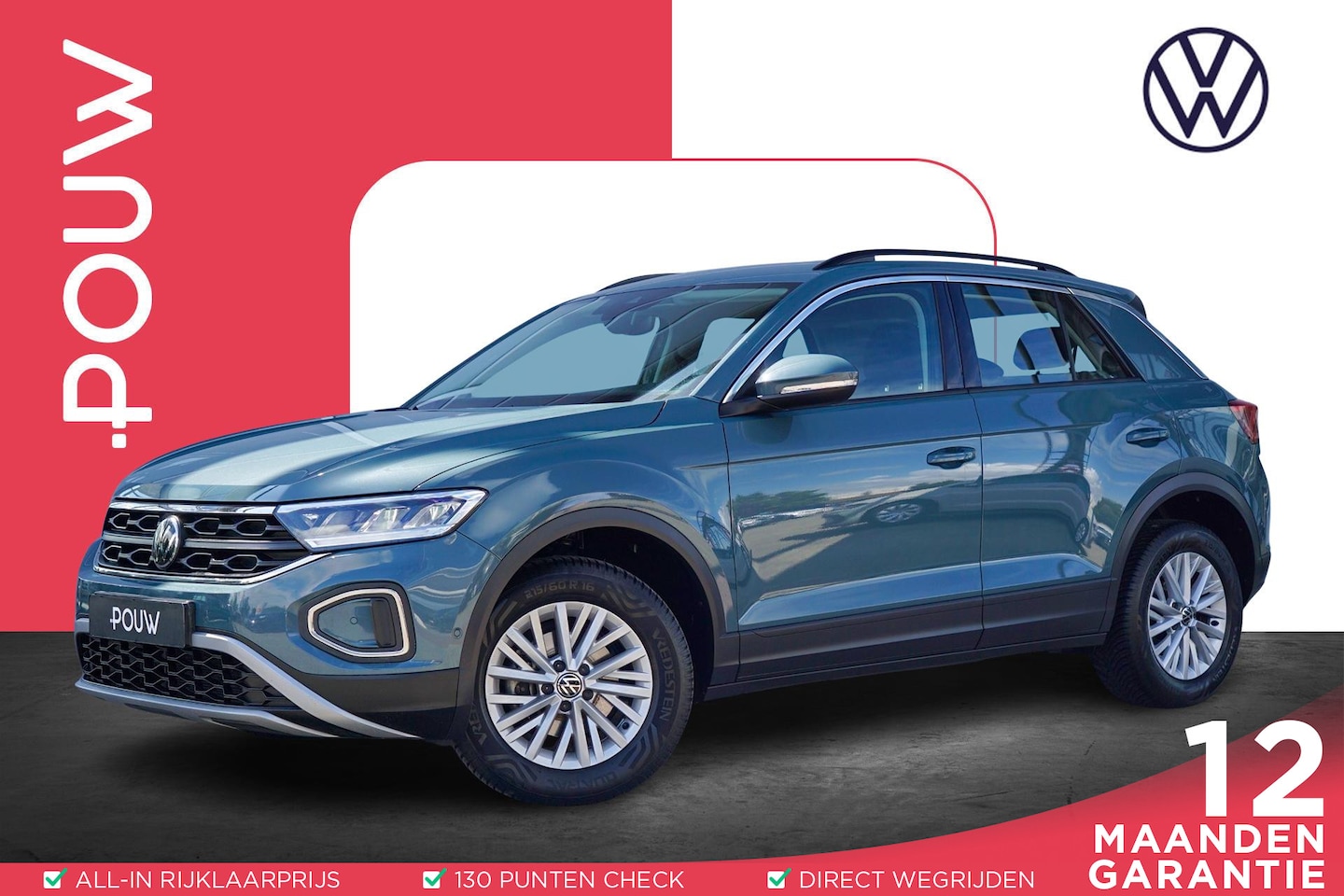 Volkswagen T-Roc - 1.0 TSI 110pk Life | Trekhaak | Navigatie | Climatronic - AutoWereld.nl