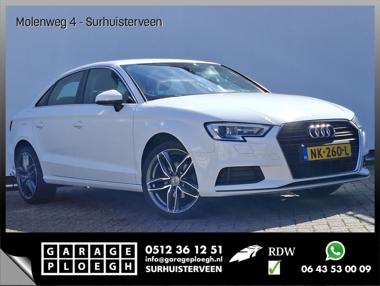Audi A3 Limousine - 1.0 TFSI Climatic Audio I-Drive White buddy - AutoWereld.nl