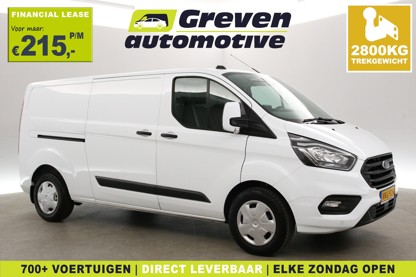 Ford Transit Custom - 2.0 TDCI L2H1 | Airco | Camera | 2800kg Trekgew. | Cruise | 3 Zits | 2xSchuifdeur | Carpla - AutoWereld.nl