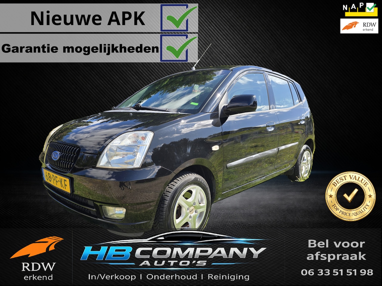 Kia Picanto - 1.1 EX Airco | Nieuwe APK | NAP - AutoWereld.nl