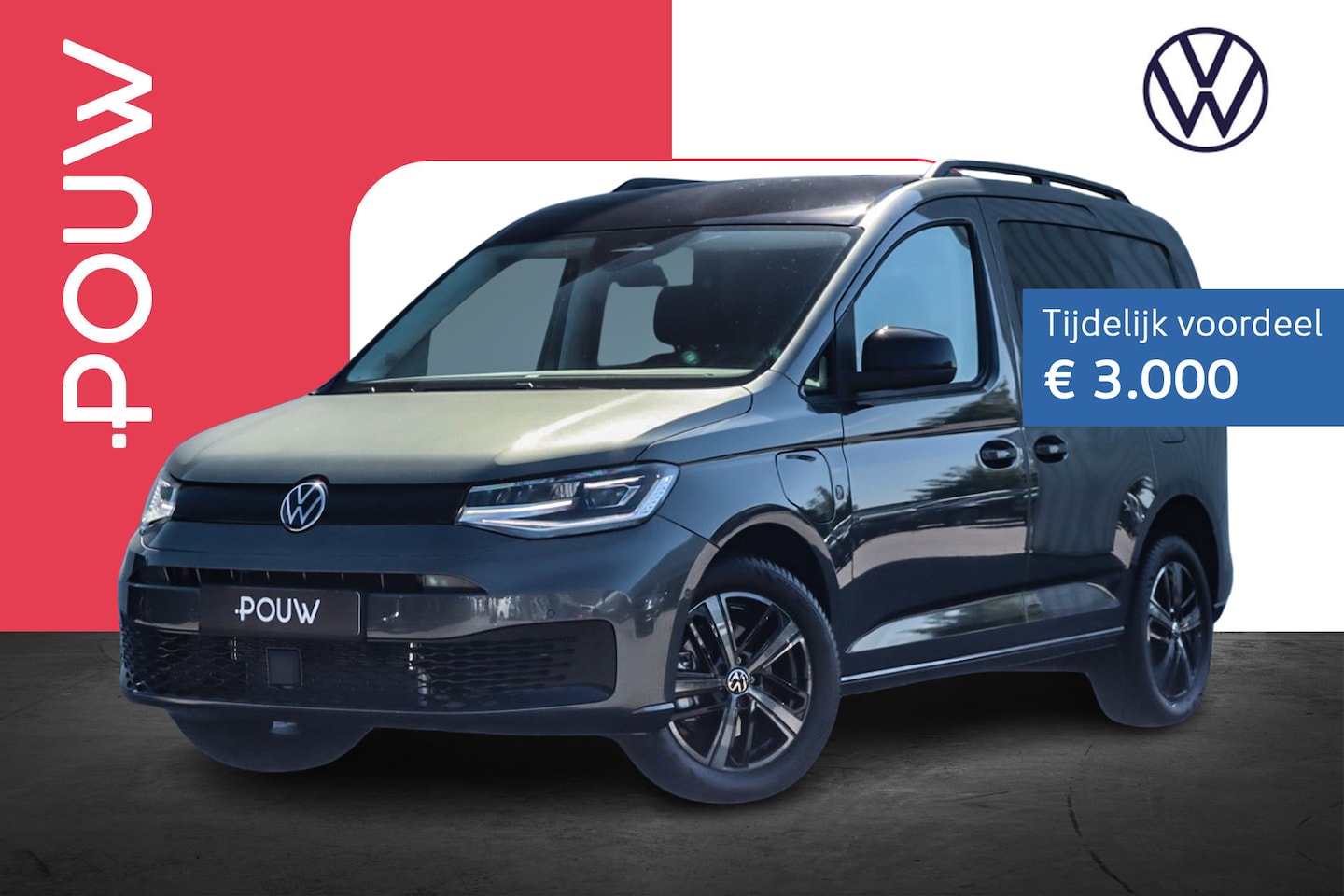 Volkswagen Caddy - Flexible 1.5 TSI Hybride 150pk DSG Limited Edition | Trekhaak | Park Assist - AutoWereld.nl