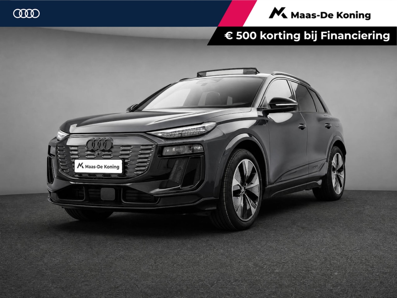 Audi Q6 e-tron - edition 83 kWh 252pk · SOH 96,3% · Panoramadak · 360 Camera · Inklap. Trekhaak · Luchtver - AutoWereld.nl
