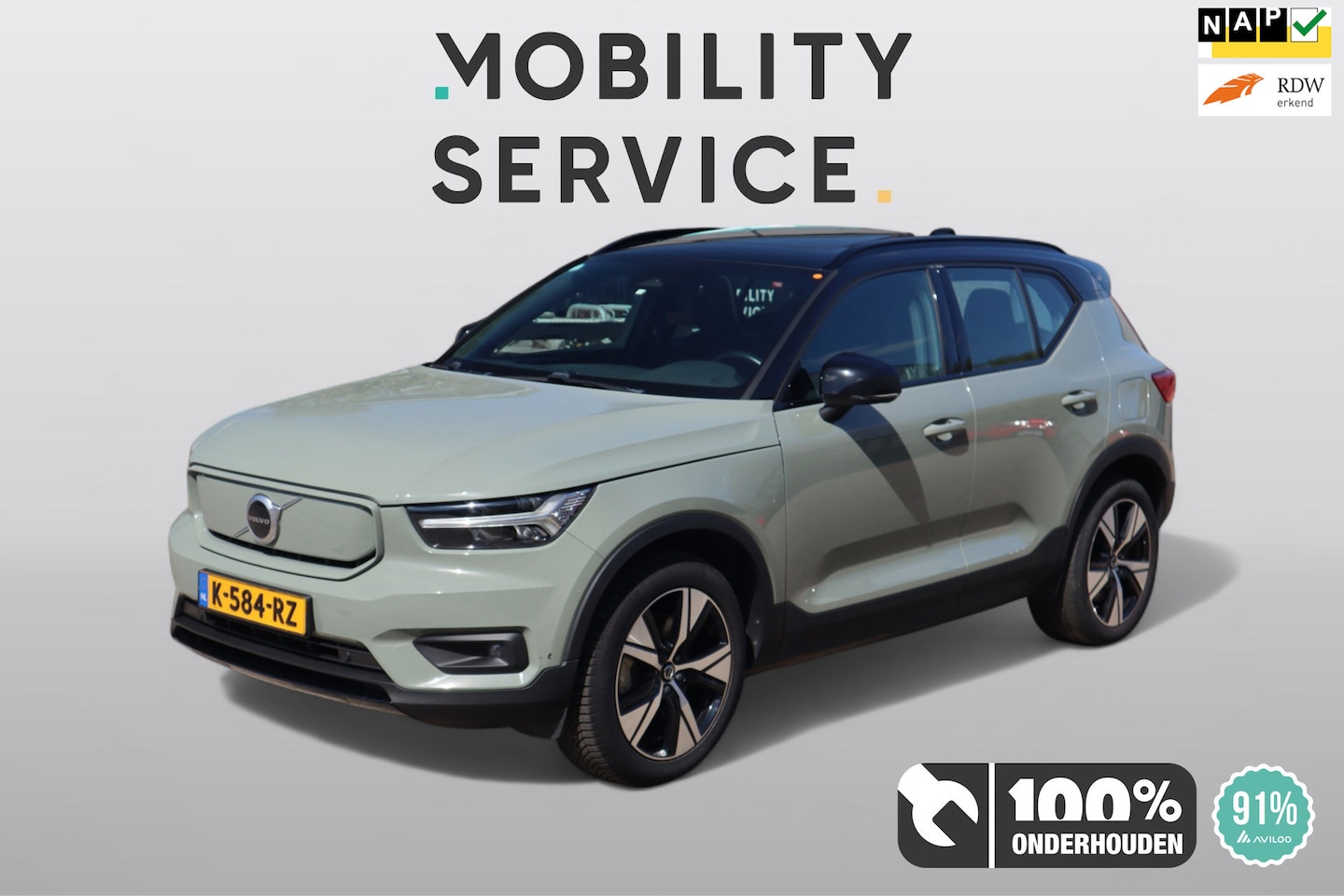 Volvo XC40 - Recharge P8 AWD R-Design SOH91% Alcan LED CarPlay - AutoWereld.nl