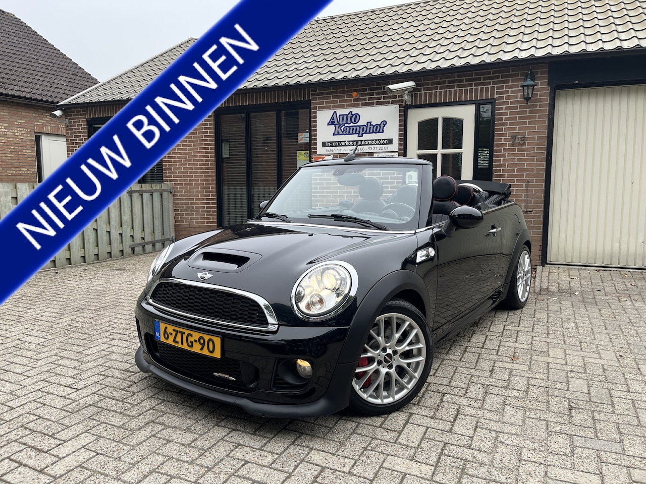 MINI Cabrio - 1.6 John Cooper Works Chili Leer Xenon - AutoWereld.nl