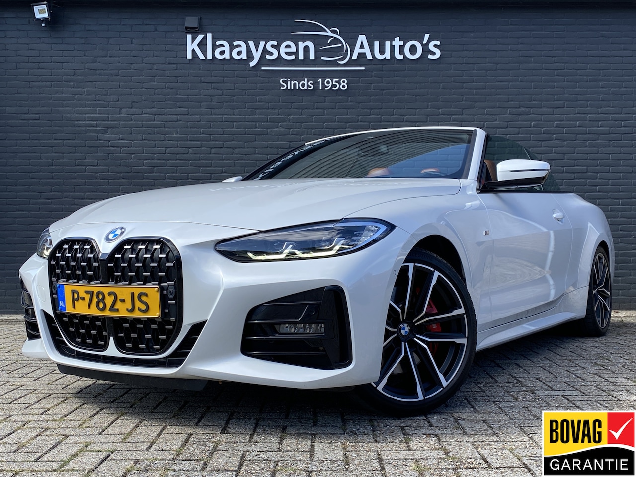 BMW 4-serie Cabrio - 420i M-Sport 184 pk High Executive AUT. | dealer onderh. | cognac leder | memory seat | tr - AutoWereld.nl