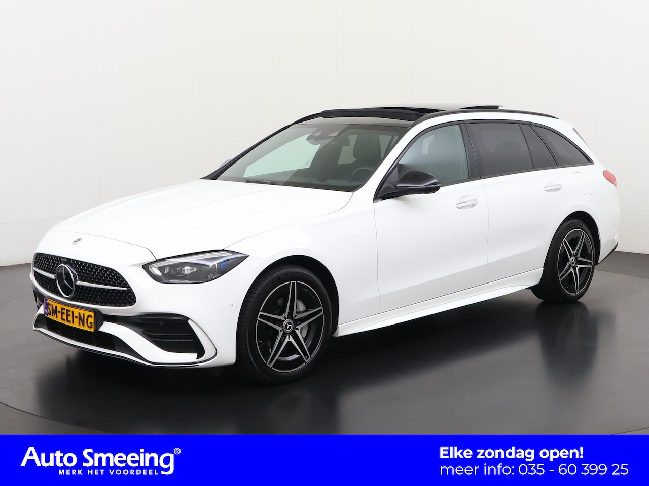 Mercedes-Benz C-klasse Estate - 300e AMG Night | Panoramadak | Trekhaak | Distronic Plus | Zondag Open! - AutoWereld.nl