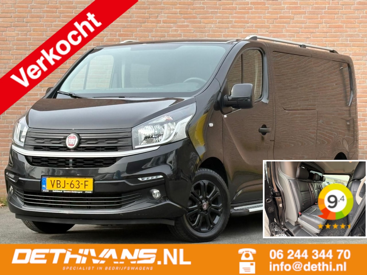 Fiat Talento - 1.6MJ 126PK Lang Dubbelcabine / Leer / Topstaat - AutoWereld.nl