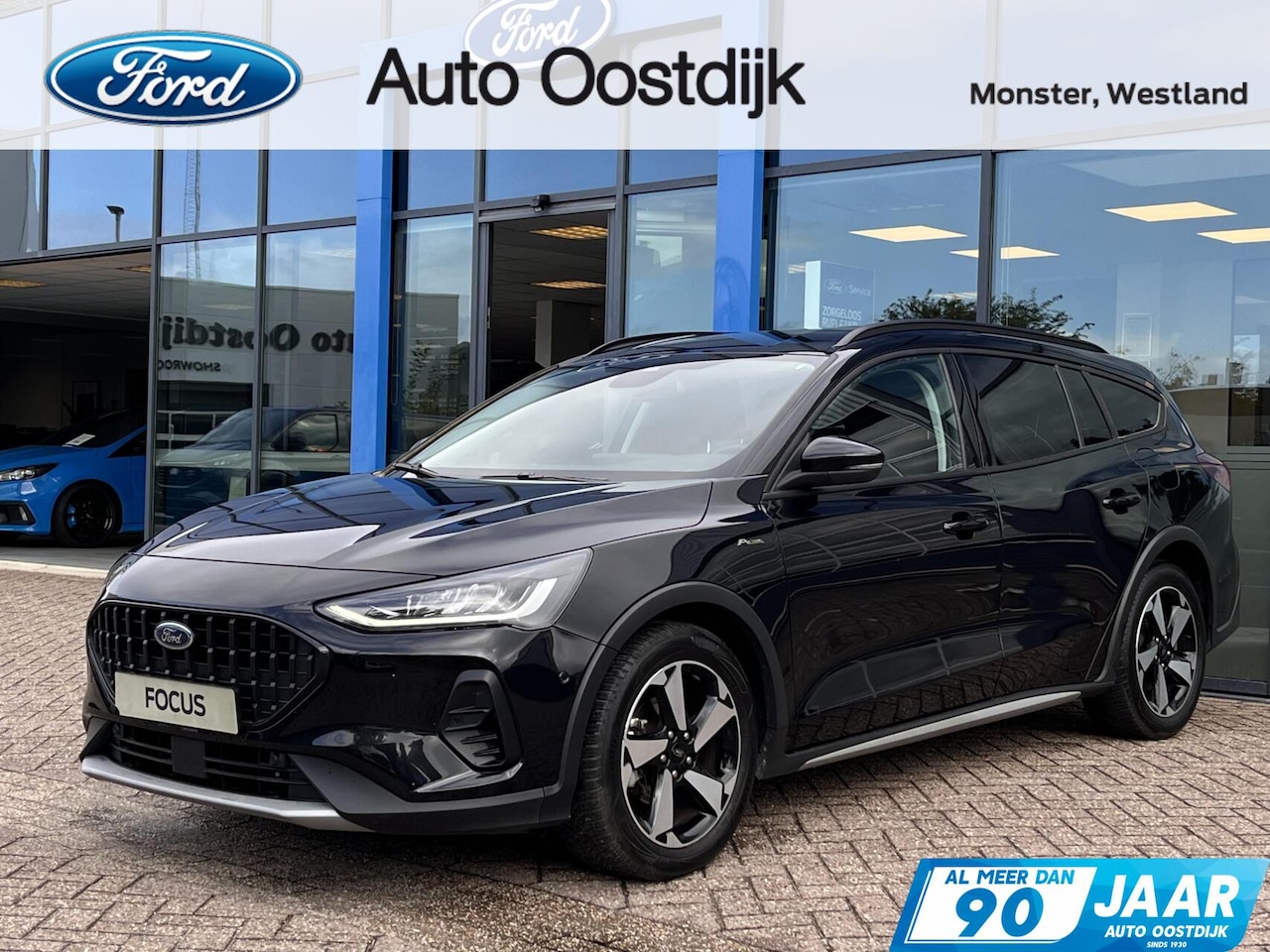 Ford Focus Wagon - 1.0 EcoBoost Hybrid Active X 155PK Automaat Afn. Trekhaak Winterpack Adaptieve Cruise Blin - AutoWereld.nl
