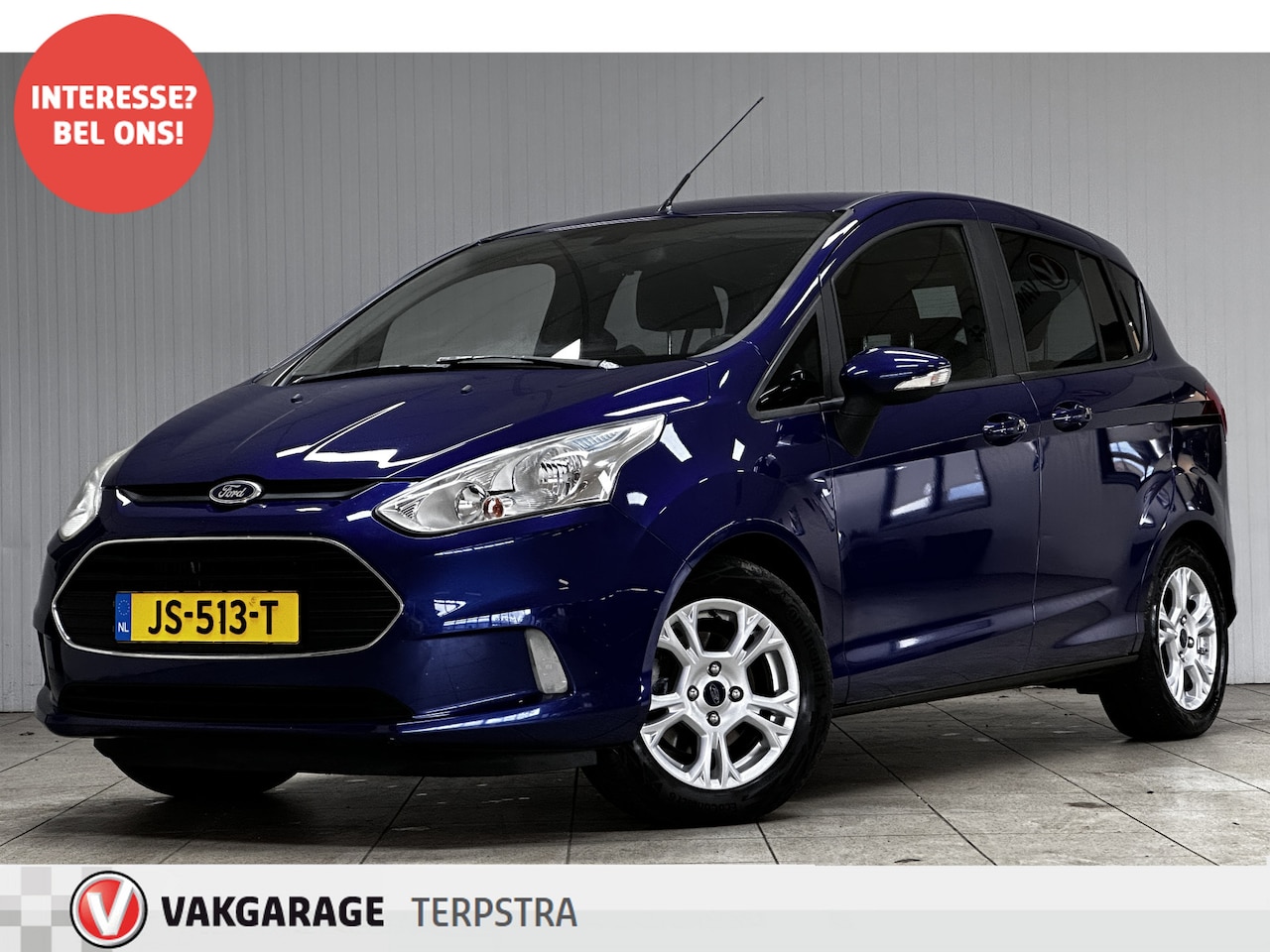 Ford B-Max - 1.0 EcoBoost Style/ D-Riem Verv. 141.000KM!/ Trekhaak/ 15'' LMV/ Airco/ Extra getint glas/ - AutoWereld.nl