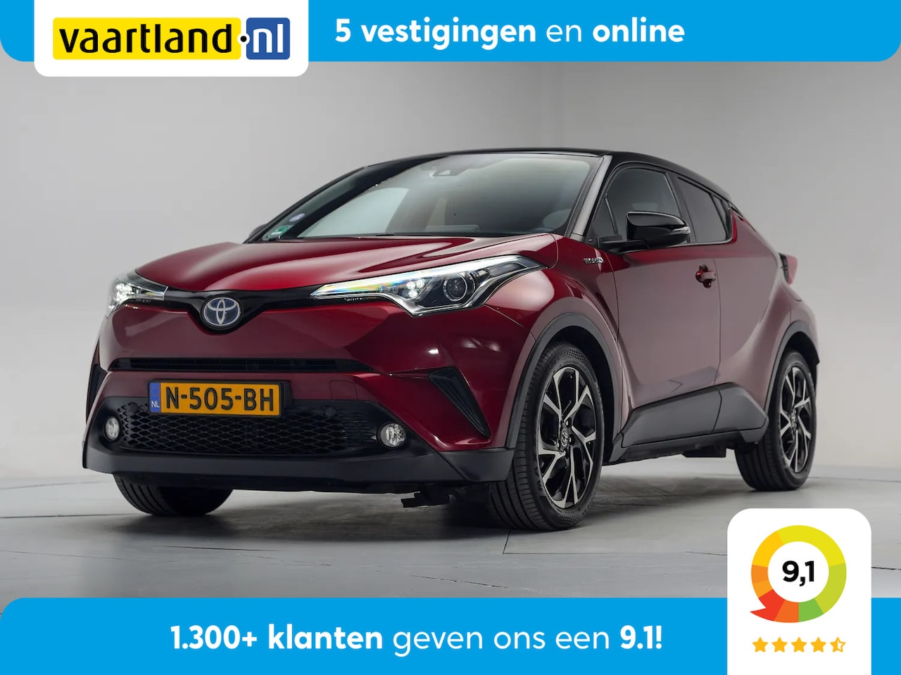Toyota C-HR - 1.8 Hybrid Dynamic Aut. [ Camera Stoelverwarming DAB+ ] - AutoWereld.nl