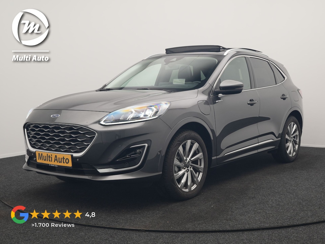 Ford Kuga - 2.5 Vignale PHEV 225pk Dealer O.H | Trekhaak Afn. | Panodak | Adaptieve Cruise | 360 Camer - AutoWereld.nl