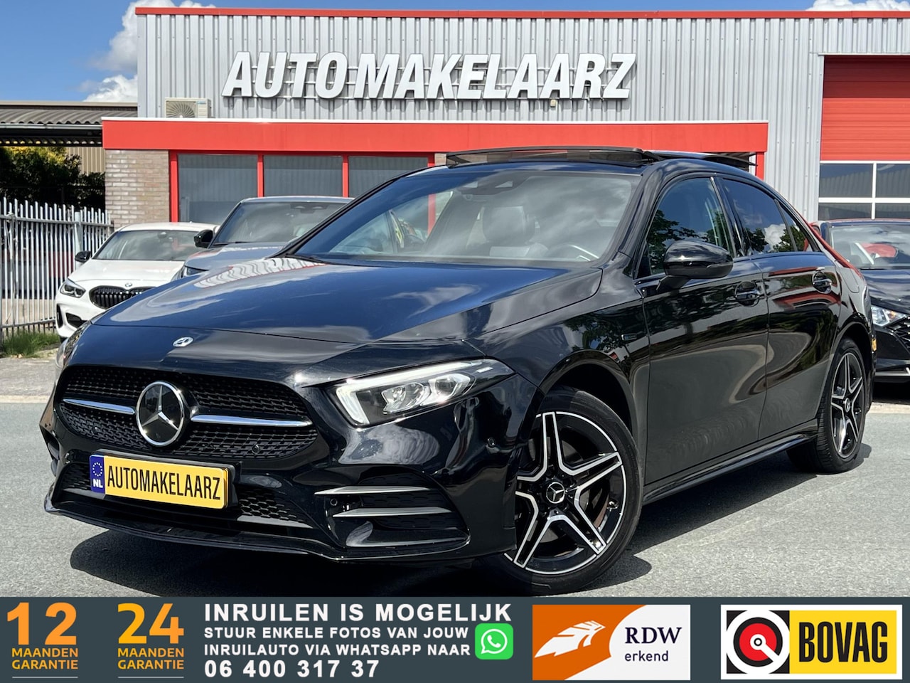 Mercedes-Benz A-klasse - 250 e AMG PANO KEYLESS SFEER ACC LANE DODEHOEK - AutoWereld.nl