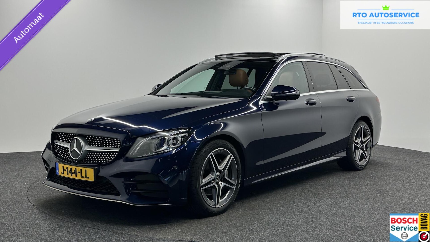 Mercedes-Benz C-klasse Estate - 200 Business Solution AMG LEER PANO NAVI CRUISE. - AutoWereld.nl