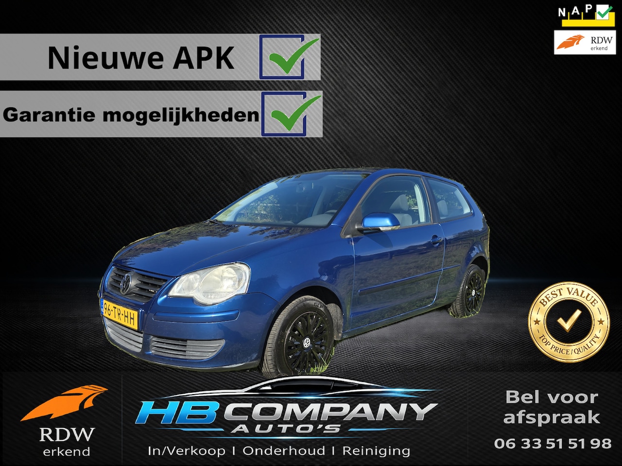 Volkswagen Polo - 1.2 Optive | Airco | Nieuwe APK | NAP - AutoWereld.nl
