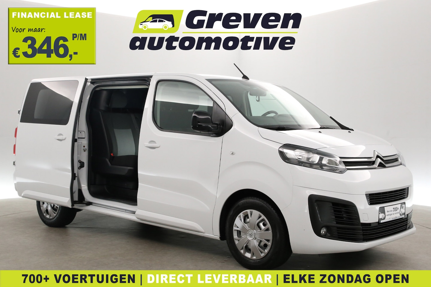 Citroën Jumpy - 2.0 BlueHDI 145PK L3H1 | DC | 6 Zits | Airco | Cruise | Trekhaak | Carplay | Navi - AutoWereld.nl