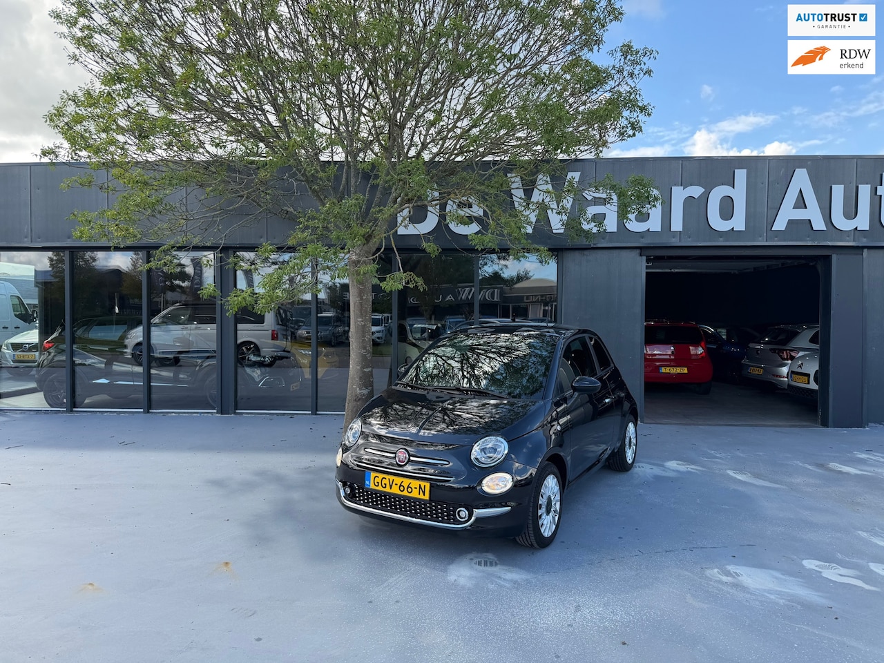 Fiat 500 - 1.0 Hybrid Dolcevita/ Hybride/airco/panorama dak/Cruise/NAP/1e eigenaar/PDC achter/12 maan - AutoWereld.nl