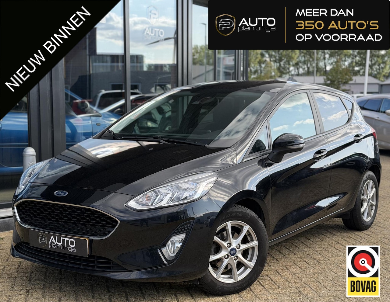 Ford Fiesta - 1.0 EcoBoost Titanium 101PK | AUTOMAAT | Carplay | Airco | Cruise Control | Lichtmetalen V - AutoWereld.nl