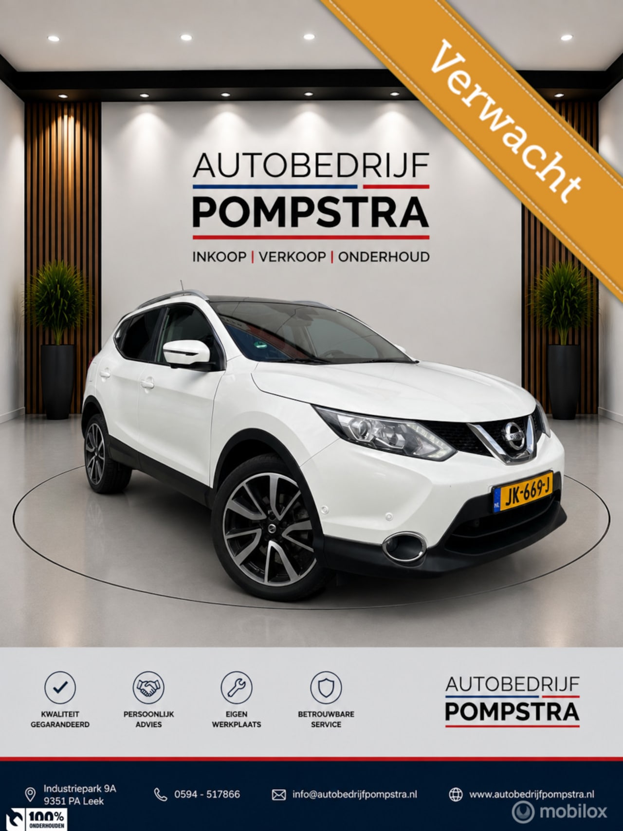Nissan Qashqai - 1.6 TEKNA/163 PK/BOM VOL/1500 kg trekgewicht - AutoWereld.nl