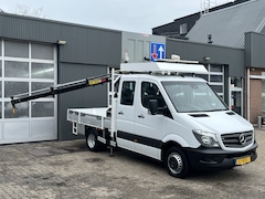 Mercedes-Benz Sprinter - 513 CDI 366 Hiab Laadkraan 018T Trekhaak 3500kg Airco 6 persoons uitvoering Open laadbak P