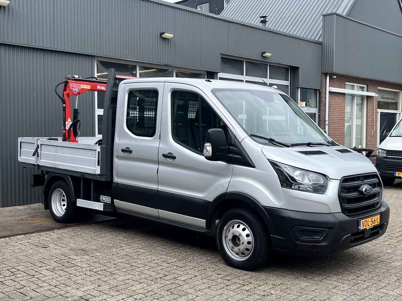 Ford Transit - 350 2.0 TDCI DC Laadkraan Telefoonverbinding 3-Persoons Telefoonverbinding 1e eigenaar Pic - AutoWereld.nl