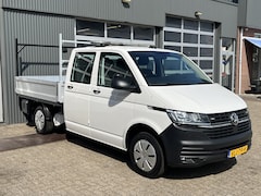 Volkswagen Transporter - 2.0 TDI L2H1 30 DC Open laadbak Pick-up met Airco Cruise controle Trekhaak 2200kg trekgewi