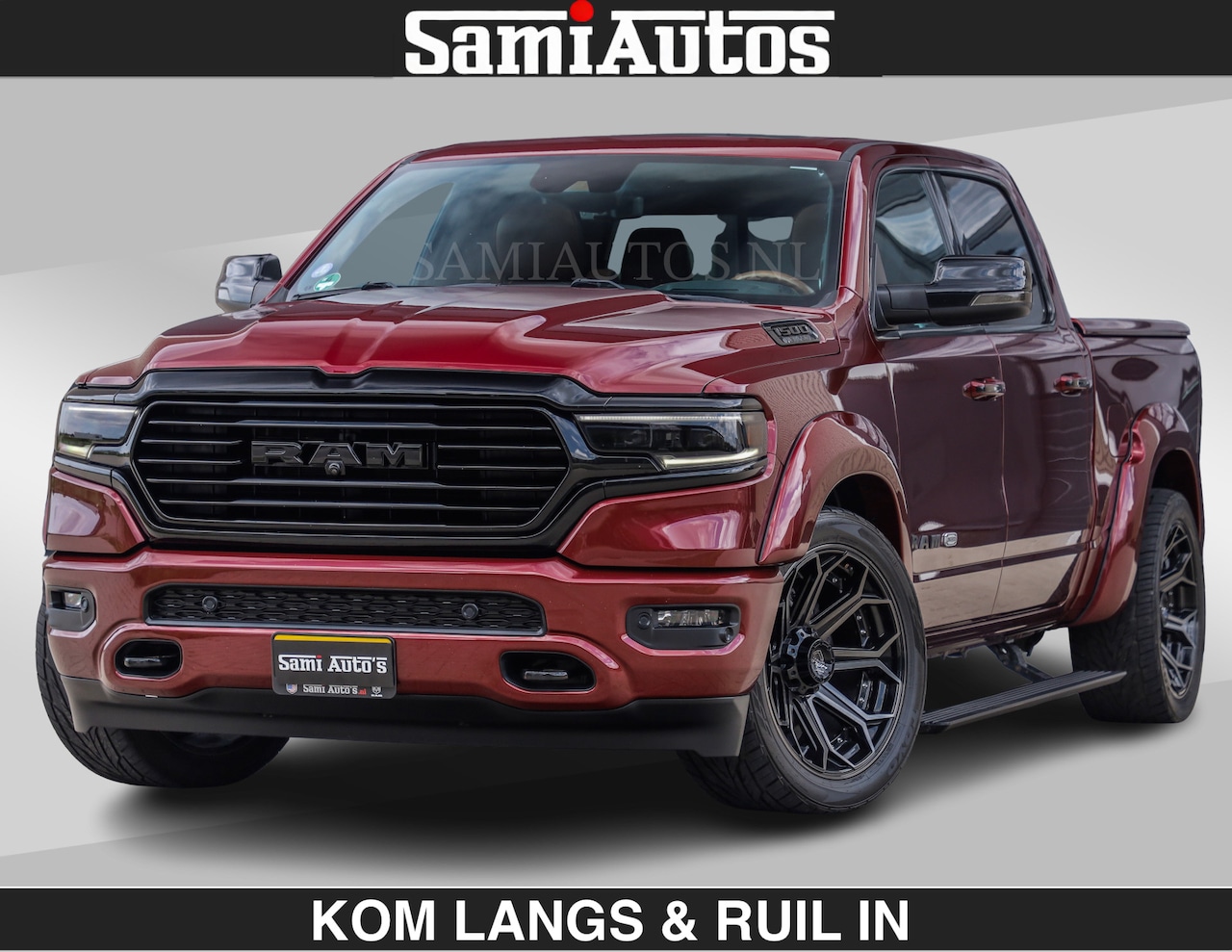 Dodge Ram Pick Up - LONGHORN | WIDE BODY | 5.7 V8 | BREDE WIELEN | BOM VOL | HUD | BRUIN LEDER | LUCHTVERING | - AutoWereld.nl