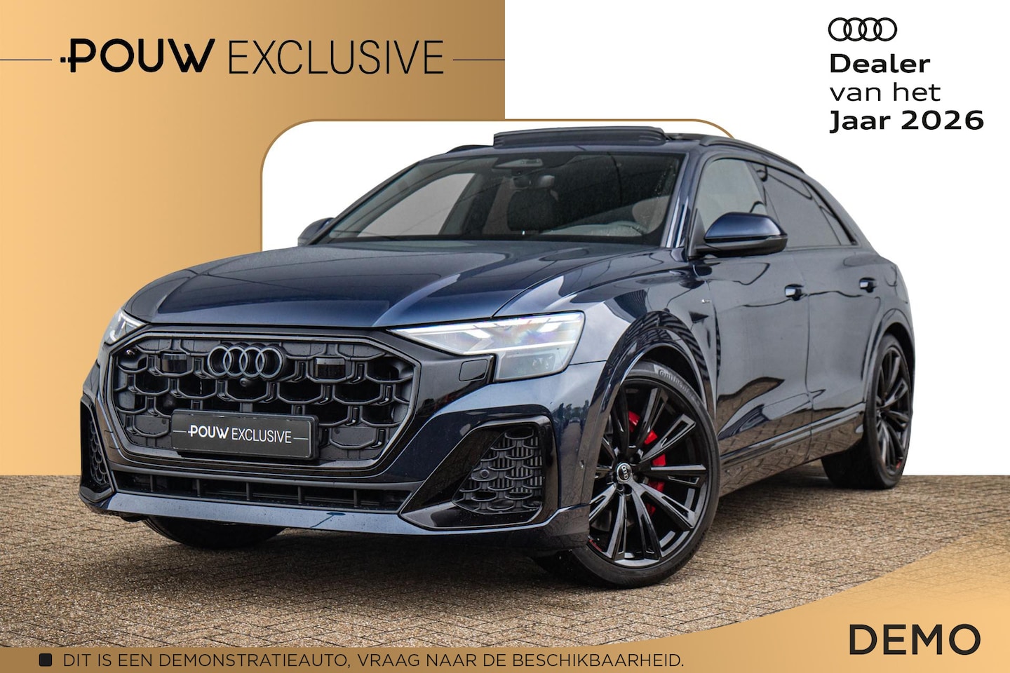 Audi Q8 - 55 TFSIe 394pk quattro Pro Line S | Panoramadak | B&O | Trekhaak | 23" Velgen - AutoWereld.nl