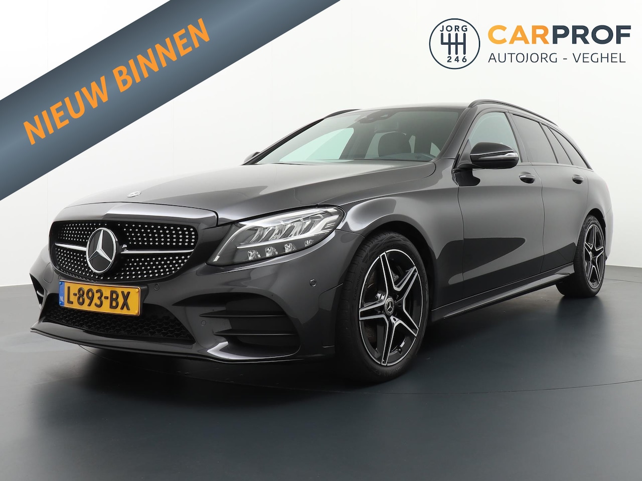 Mercedes-Benz C-klasse Estate - 180 Business Solution AMG C 180, AMG Line, Nightpakket, Trekhaak, DAB Radio, Alarm Stoelve - AutoWereld.nl