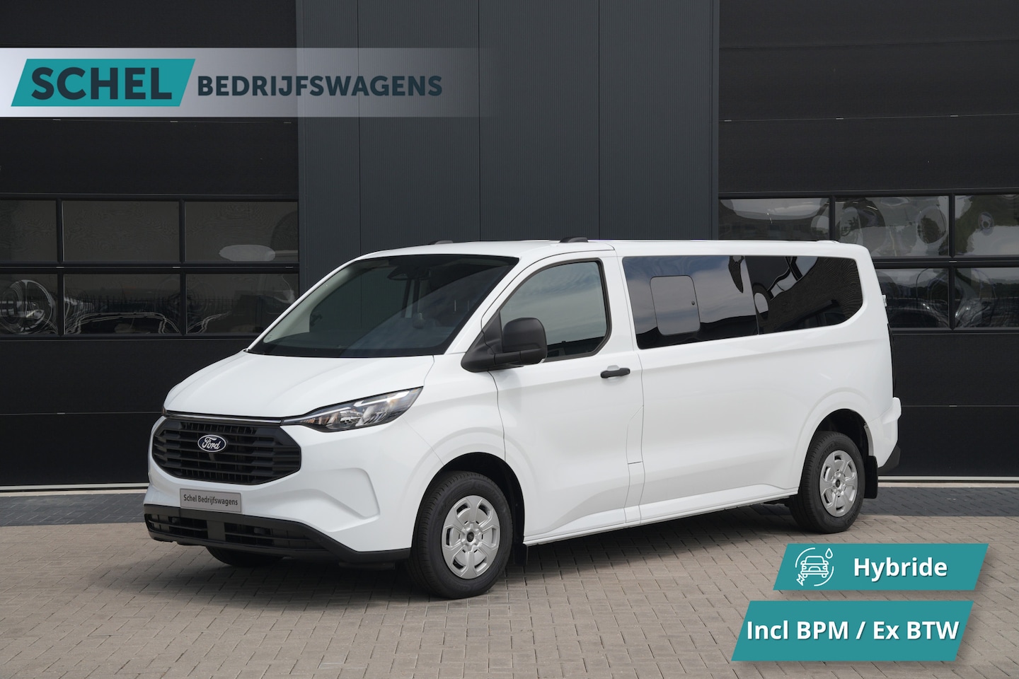 Ford Transit Custom - 340 2.5 PHEV L2H1 Kombi Trend 9 zits - Carplay - Camera - Navigatie - Airco achterin - Ver - AutoWereld.nl