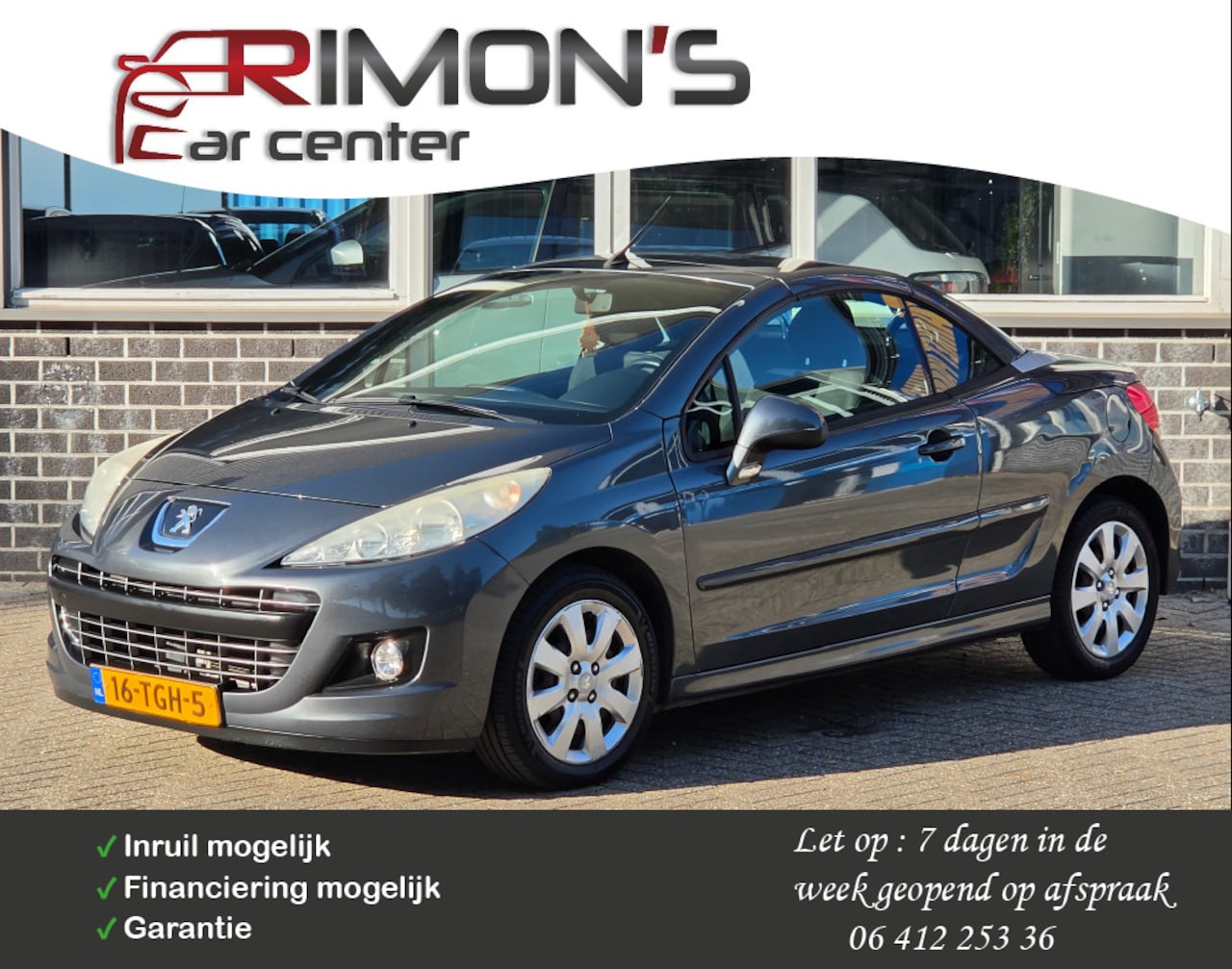 Peugeot 207 CC - 1.6 VTi Cabrio Cruise Controle Elek Pakket - AutoWereld.nl