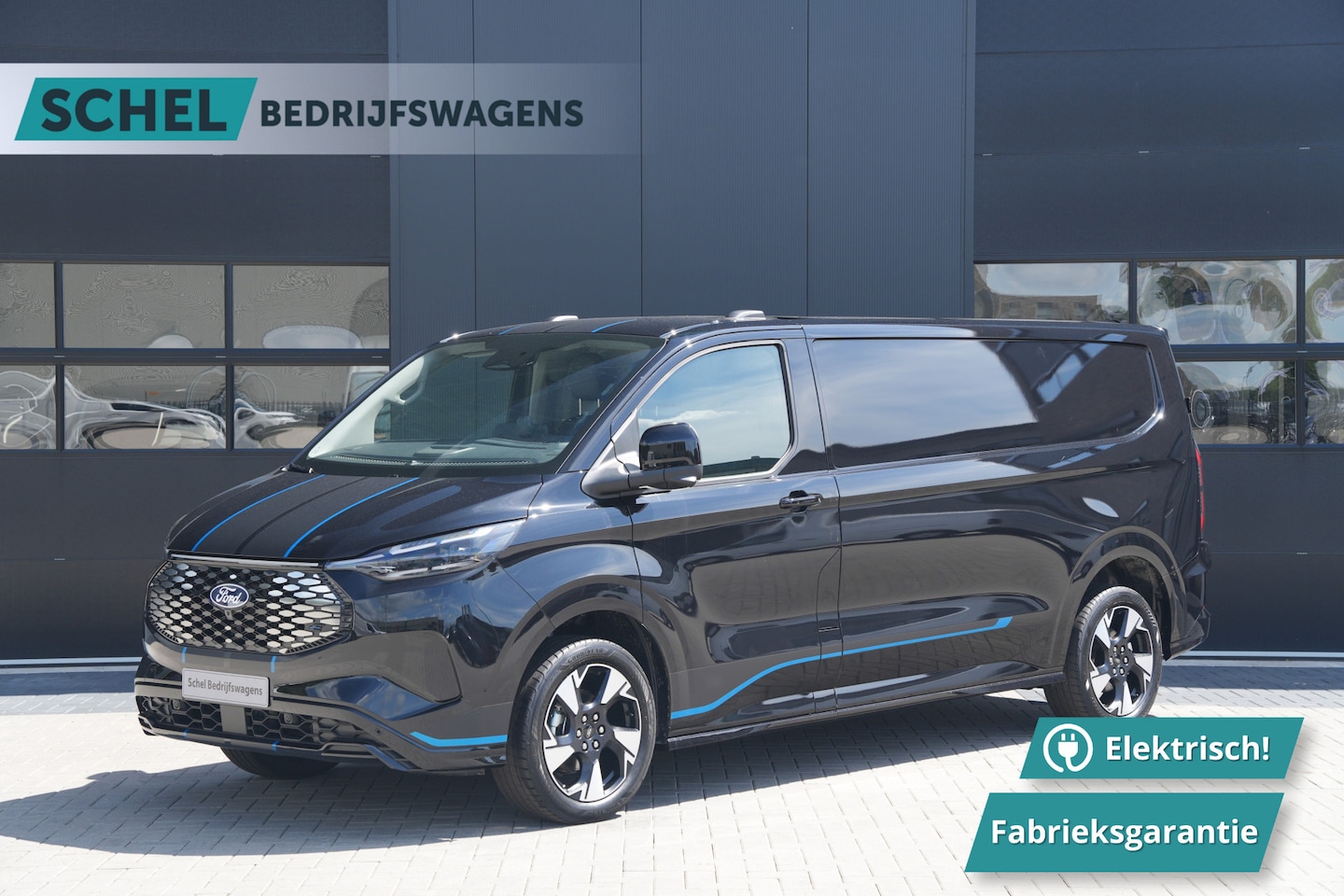 Ford Transit Custom - E-Transit 340 L2H1 Sport 71 kWh 218pk - ACC - DDS LED - Pro Power - Verwarmd stuurwiel - N - AutoWereld.nl