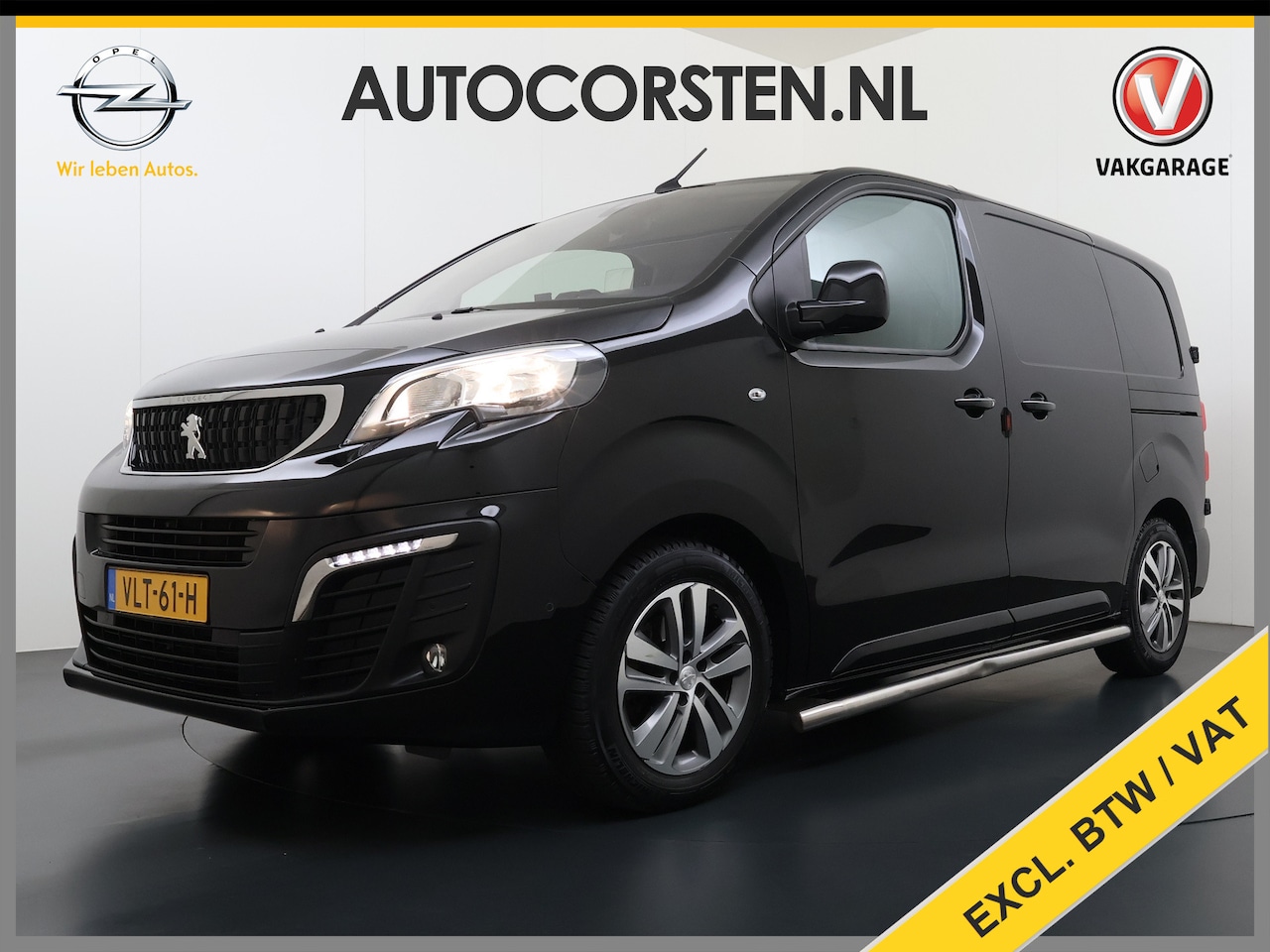 Peugeot Expert - 2.0HDI Automaat 2XSchuifdeur 3-Pers. Adap.Cruise Head-Up 3D-Navi 360°Camera Apple Carplay - AutoWereld.nl
