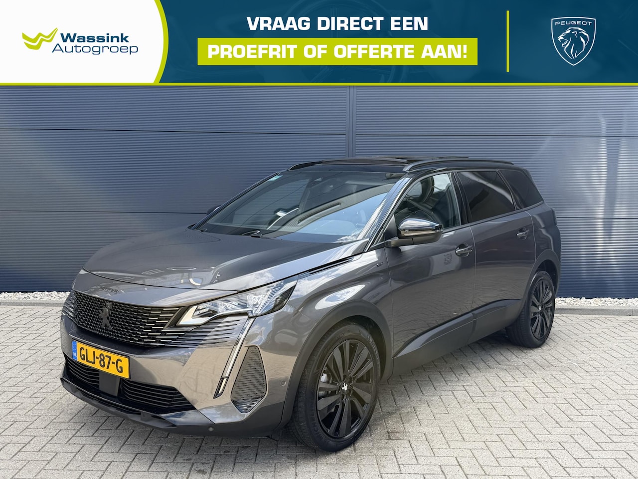 Peugeot 5008 - 1.2 Hybrid 136 GT | Navigatie | Apple Carplay/Android auto | 360 camera | Schuifdak | Blac - AutoWereld.nl