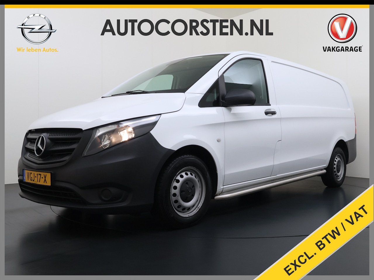 Mercedes-Benz Vito - 110CDI Extra Lang 3-Persoons Camera Oprijplaat Airco Bluetooth Licht-/regensensor Betonple - AutoWereld.nl