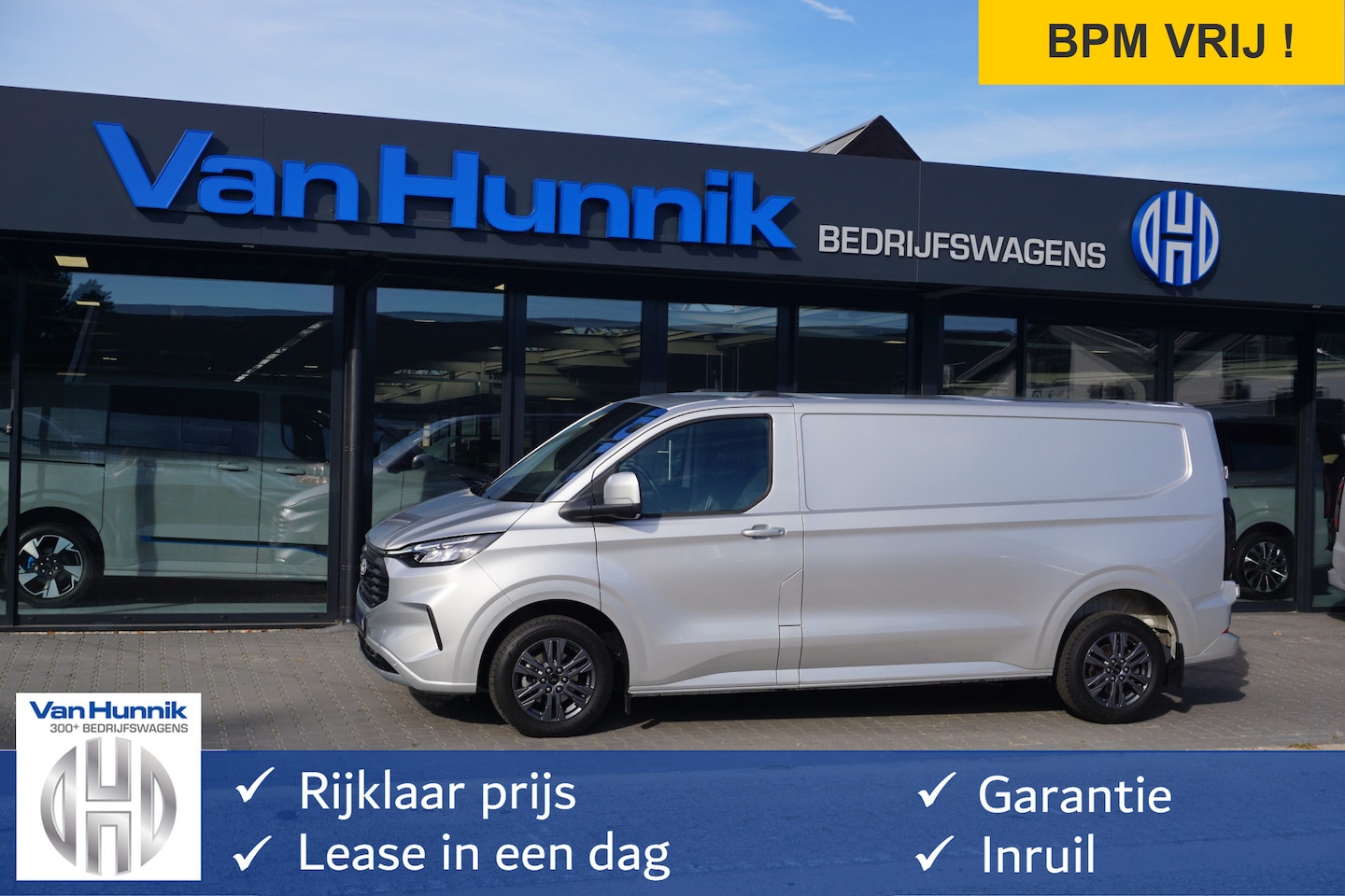 Ford Transit Custom - 320L 170PK Limited AUT BPM VRIJ!! Navi, Cam, Adap. Cruise, 17" LM, LED!! NR. 335. - AutoWereld.nl