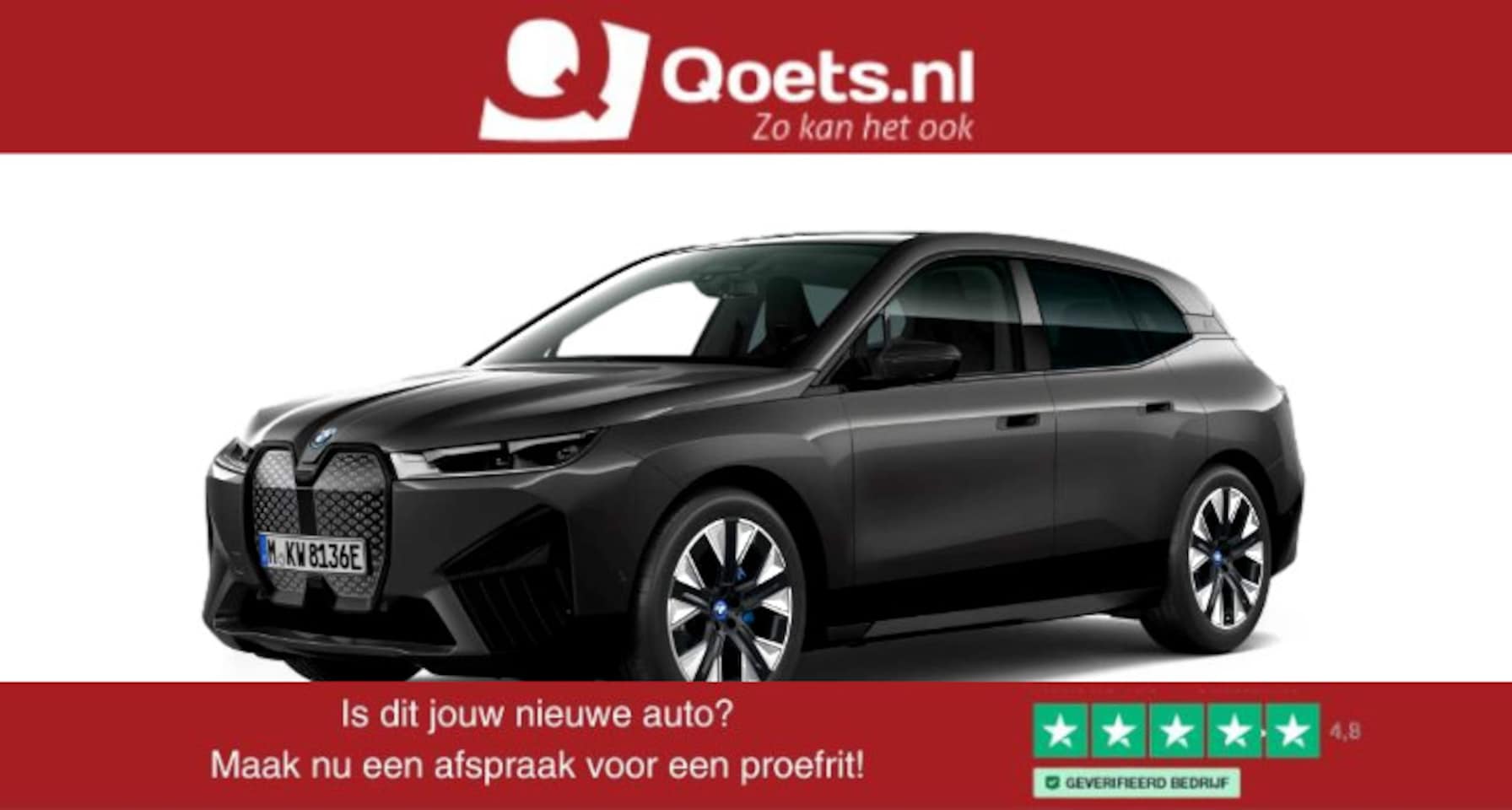 BMW iX - xDrive40 Sportpakket - Trekhaak - Panoramadak - Multifunctionele stoelen voor - Getinte Ru - AutoWereld.nl