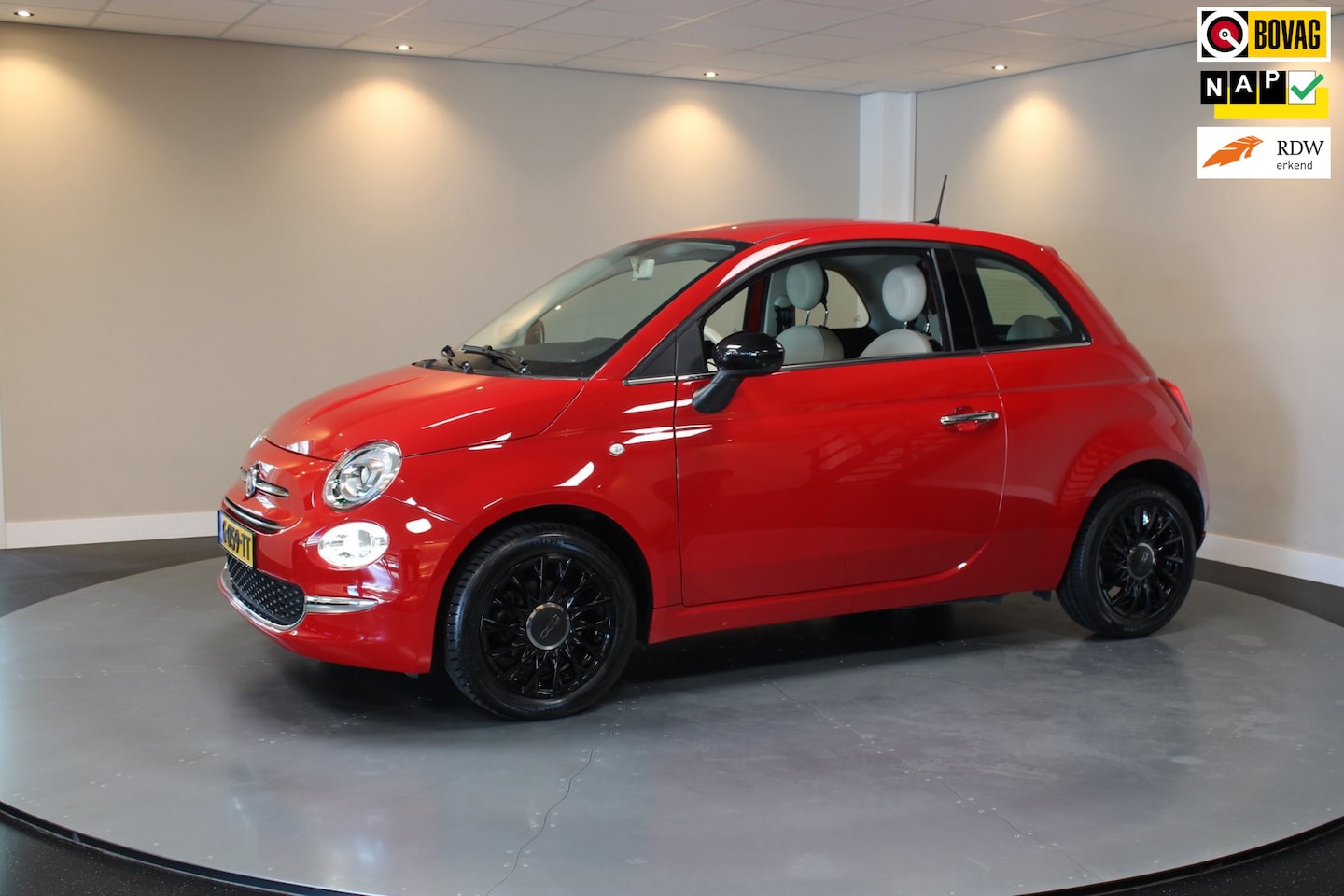 Fiat 500 - 1.2 Lounge *Distr.riem VV* Carplay|Navi|Cruise|DAB|PDC|BT|NAP|Top onderhouden / Lage Km-st - AutoWereld.nl