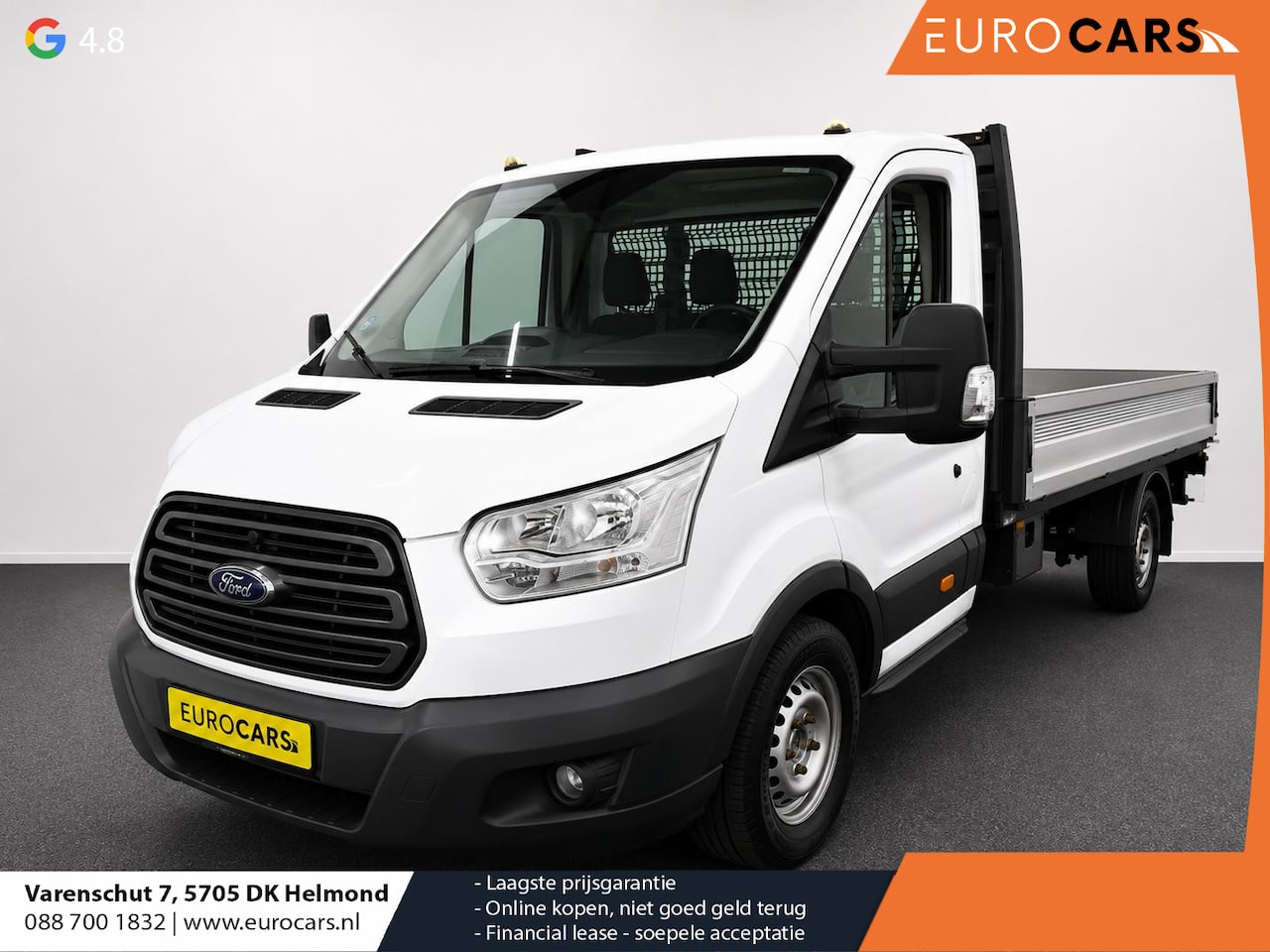 Ford Transit - 350 2.0 TDCI L3H1 Trend Open Laadbak Airco Cruise Control Trekhaak 3-zits - AutoWereld.nl