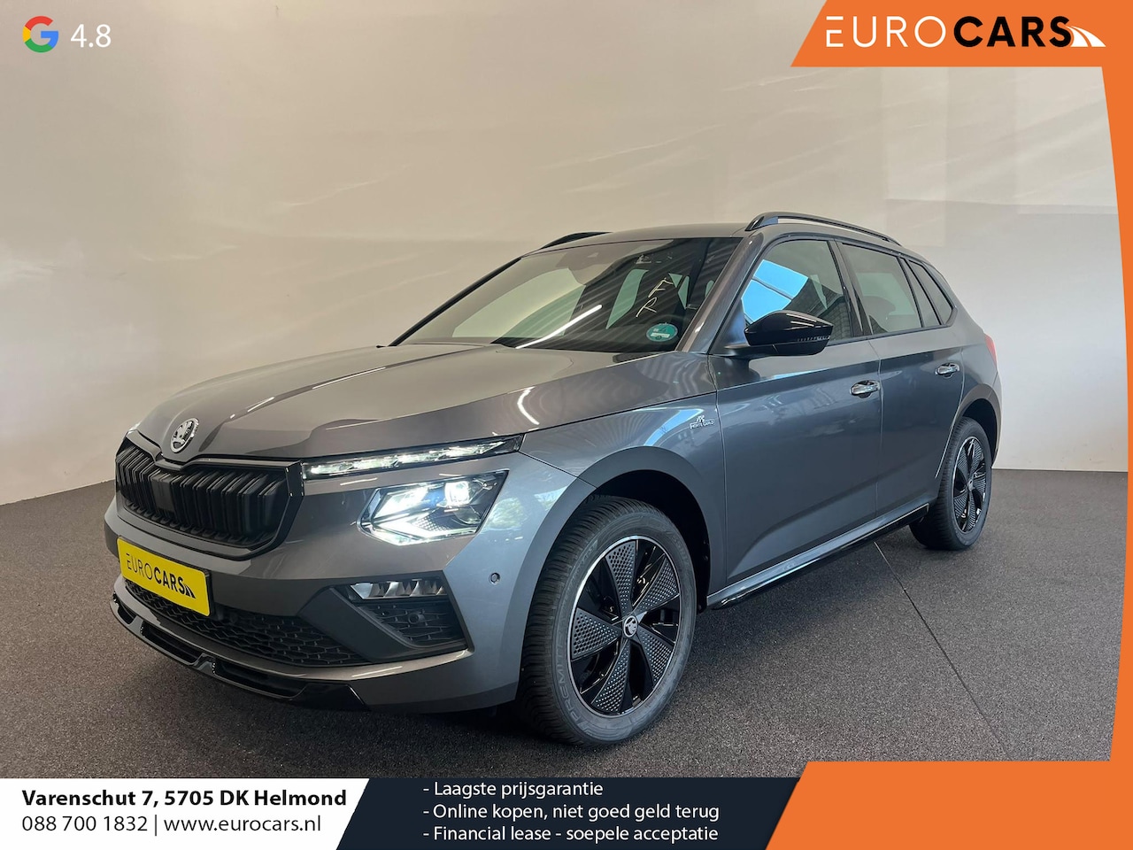 Skoda Kamiq - 1.0 TSI Monte Carlo Panoramadak Wegklapbare trekhaak Navigatie Apple Carplay Android Auto - AutoWereld.nl