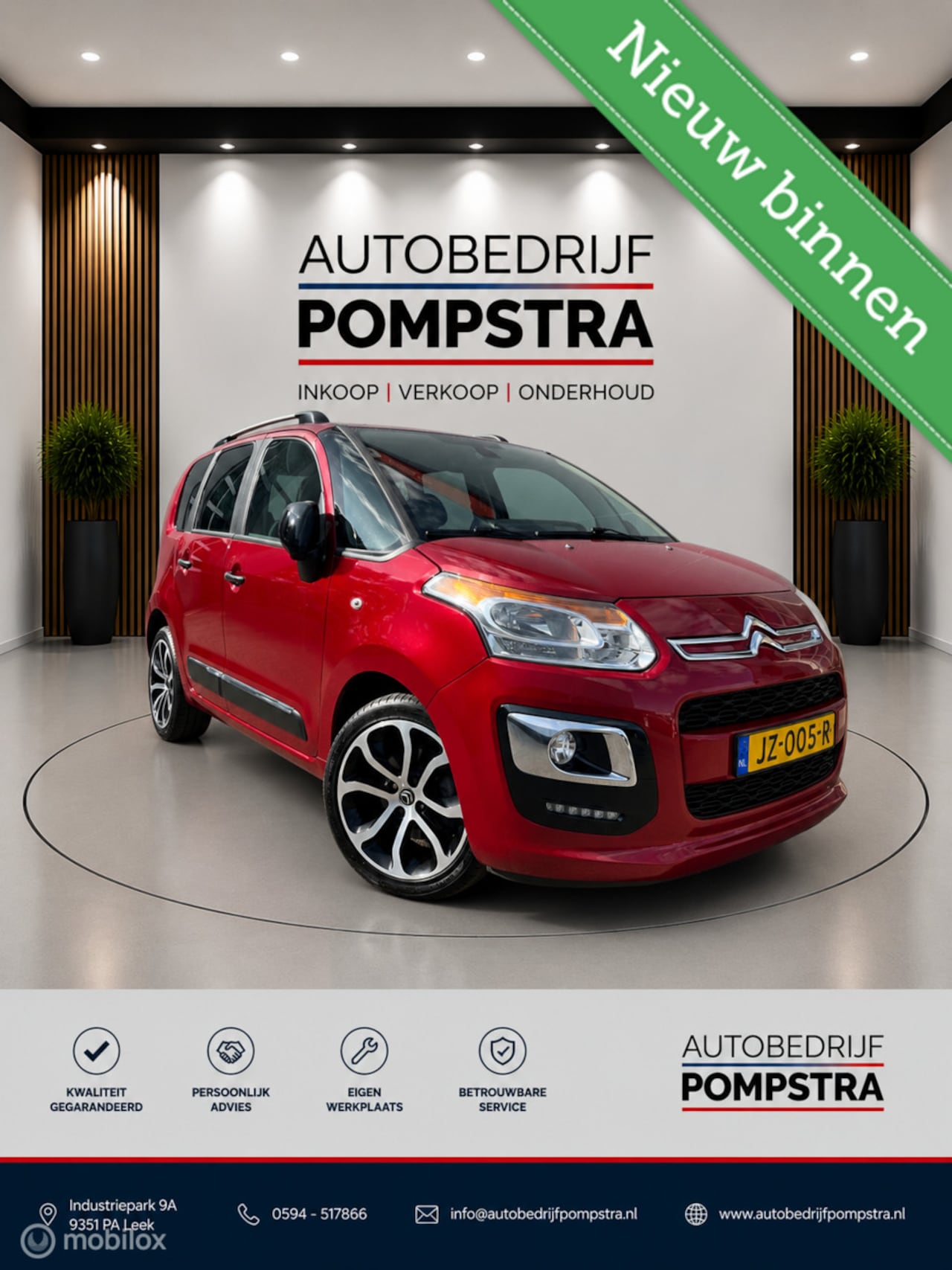 Citroën C3 Picasso - 1.2 PureTech Feel Ed NAVI/CLIMA/TREKH/PDC - AutoWereld.nl