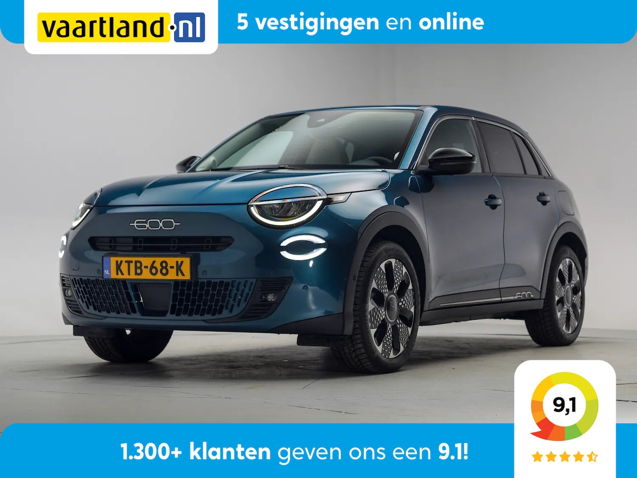 Fiat 600 - 600 e La Prima 54 kWh [ Navi Camera Apple / Android Leder Stoelverwarming ] - AutoWereld.nl