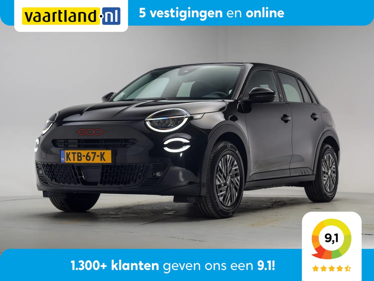 Fiat 600e - Red 54 kWh [ Clima / ECC Camera Apple / Android Cruise ] - AutoWereld.nl