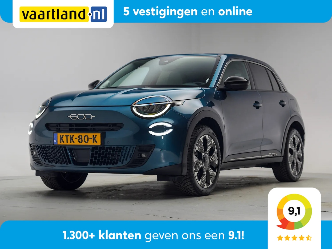 Fiat 600 - 600 e La Prima 54 kWh [ Navi Camera Apple / Android Leder Stoelverwarming ] - AutoWereld.nl