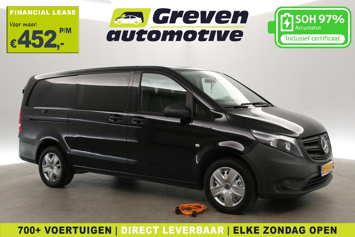 Mercedes-Benz eVito - Lang 66 kWh | Snelladen | SOH 97% | Airco | Cruise | Camera | Carplay | 3 Zits | Navi | Pa - AutoWereld.nl
