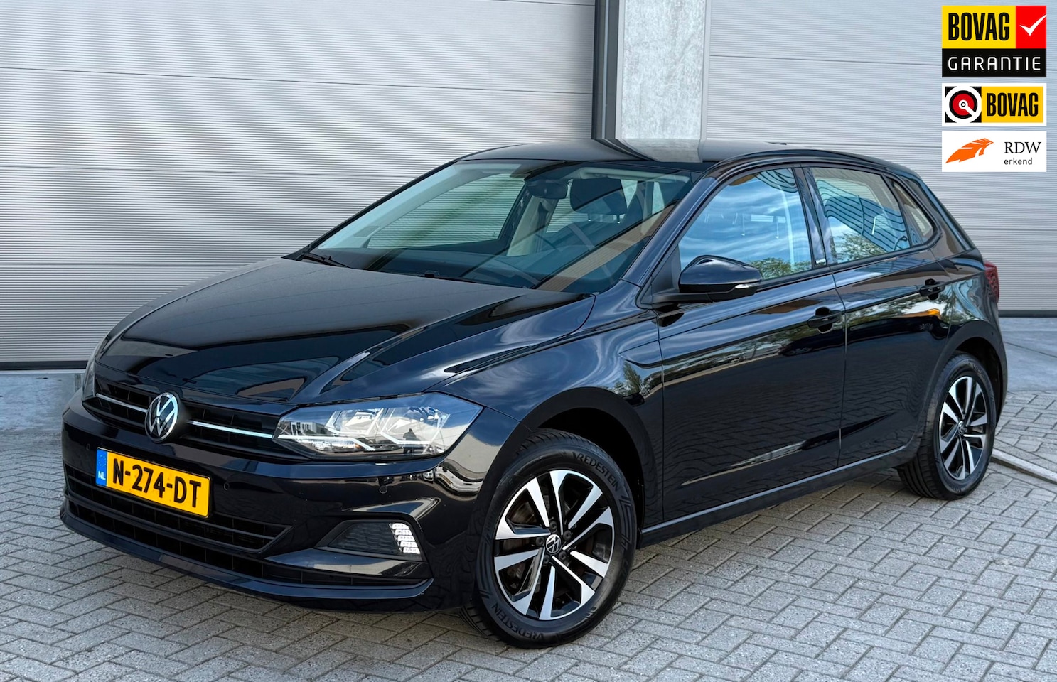 Volkswagen Polo - 1.0 TSI Highline United 2021 Zwart NAP|APK - AutoWereld.nl